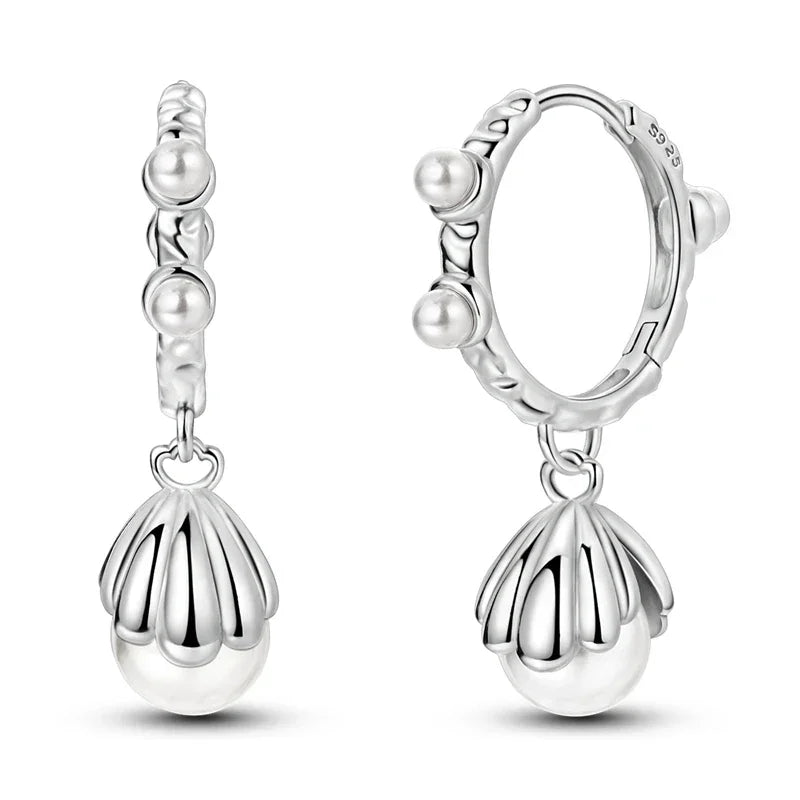 925 Sterling Silver Freshwater Cultured Pearl Collier Original Earrings Collection for Women Fine Jewelry Gifts